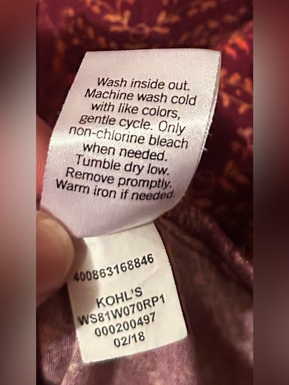 Sonoma Goods for Life XL Maroon Blouse - Picture 7 of 7